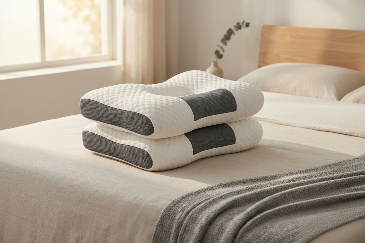 Oreiller orthopédique cervical en mousse à mémoire de forme